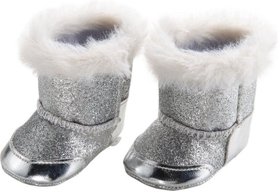 Puppenschuhe Silber, 38-45 cm