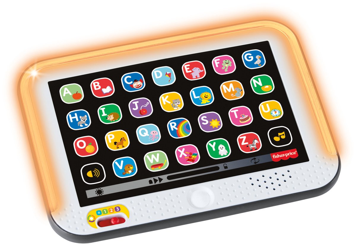 Mattel Lernspielzeug, Tablet, interaktiver Lernspaß mit Licht und Ton.