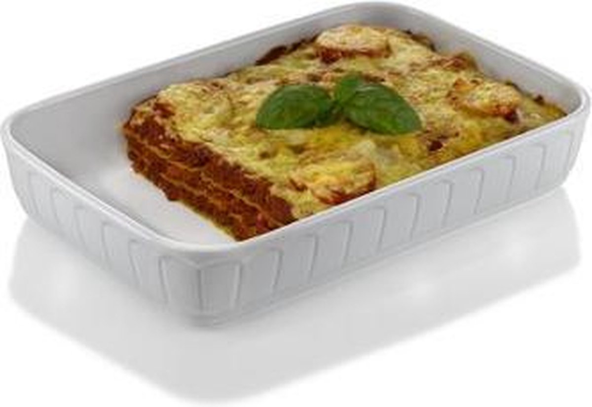 Hendi rechteckige Auflaufform – 3 l – thermoschockbeständig – sehr stoß- und verschleißfest – 335 x 232 x 62 mm
