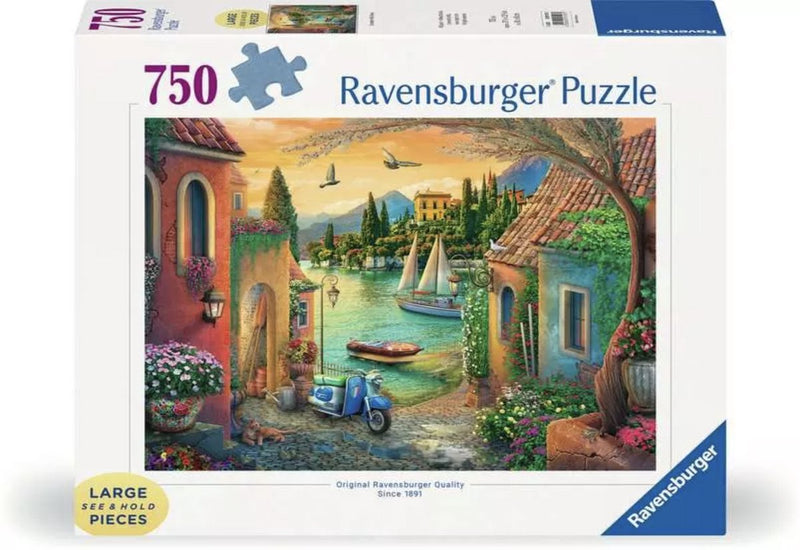 Ravensburger Puzzle „Idyllischer Comer See“ – 750 XL-Teile für Erwachsene.