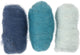 Creativ Company kardierte Wolle, blaue Harmonie, 3x10 gr 1 Box
