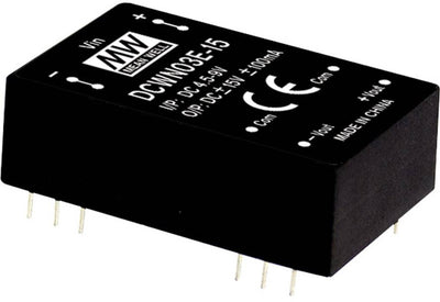 MW Mean Well DCWN03A-15 DC-DC-Wandlermodul 100 MA 3 W Anzahl der Ausgänge: 2 x Inhalt 1 Stück