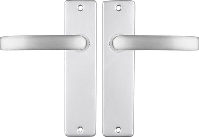Starx Türgriff Aluminium – Türbeschläge – Türgriff mit Schild – Rollo – Türgriffblock – 43 x 180 x ã˜ 18 mm