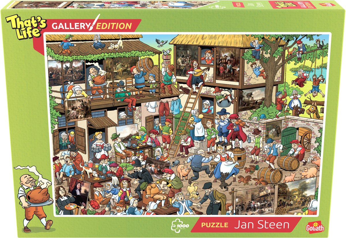 Goliath that's life Gallery Edition Jan Steen – 1000 Puzzleteile – Puzzle (68 x 48 cm)