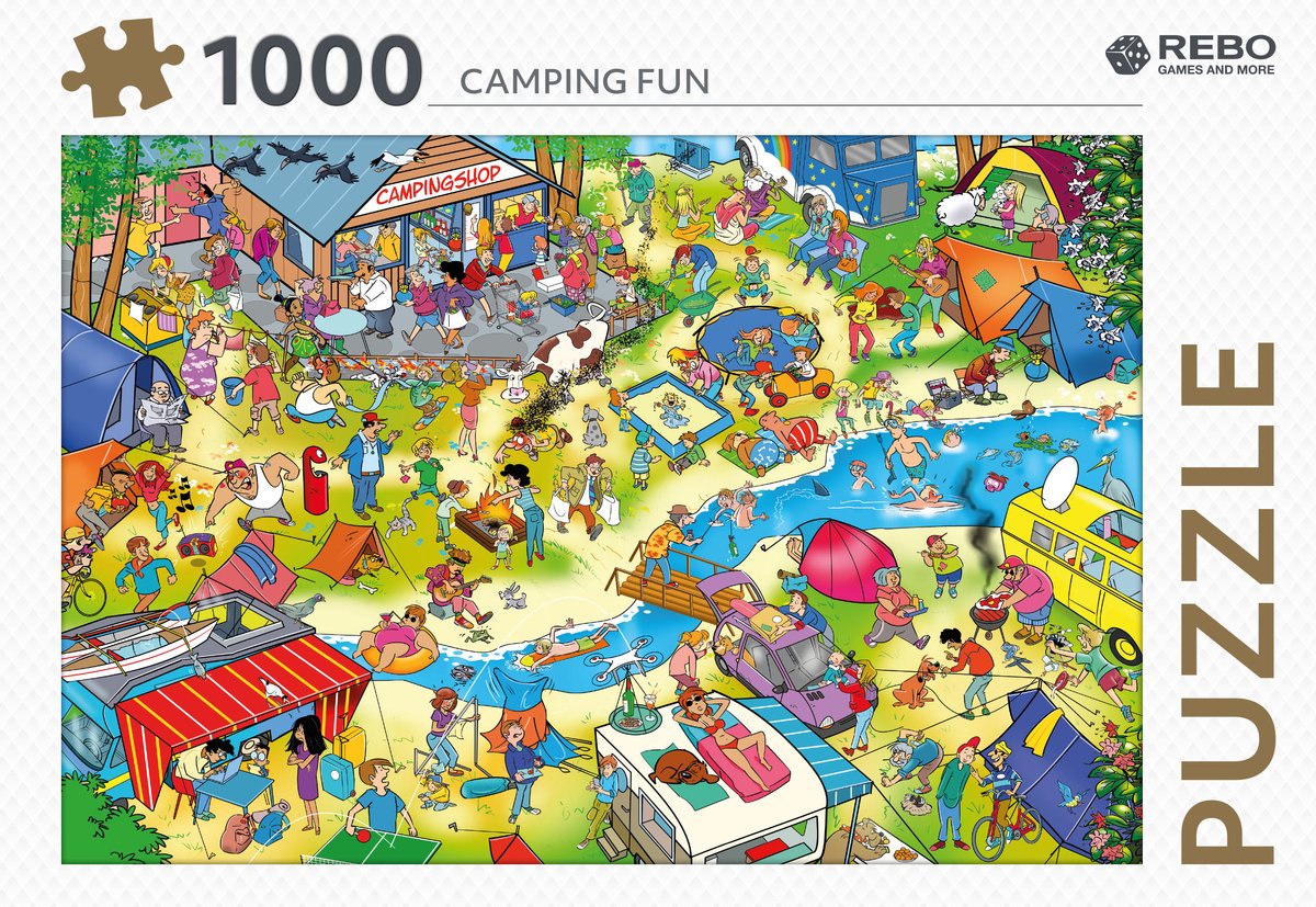 Rebo Puzzle 1000 Teile – Campingspaß