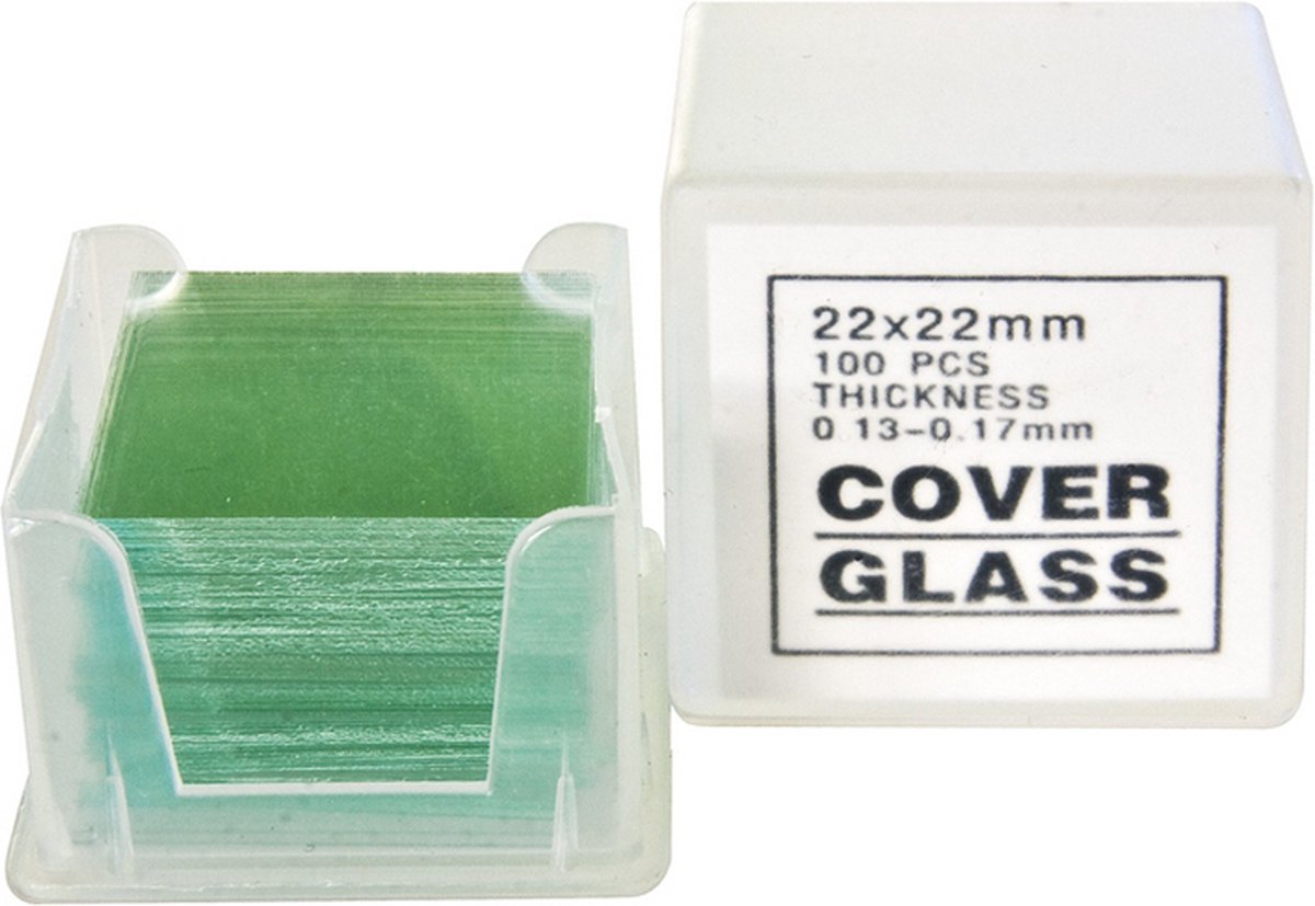 Bresser Mikroskop-Deckgläser 100 Stück 22x22mm