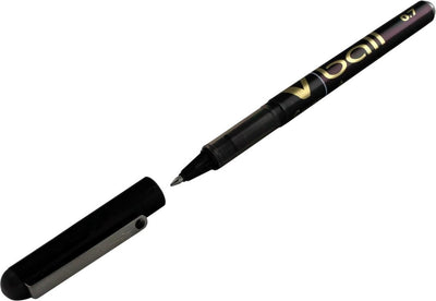 Pilotenroller V-Kugel 0,7 mm schwarz (12 Stück)