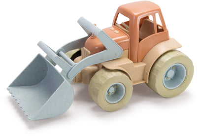 Dantoy -Traktor mit vorderer Laderblau Orange, 30 cm