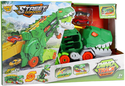 Keine Marke Transporter-Tragekoffer Dino mit 2 Druckgussautos