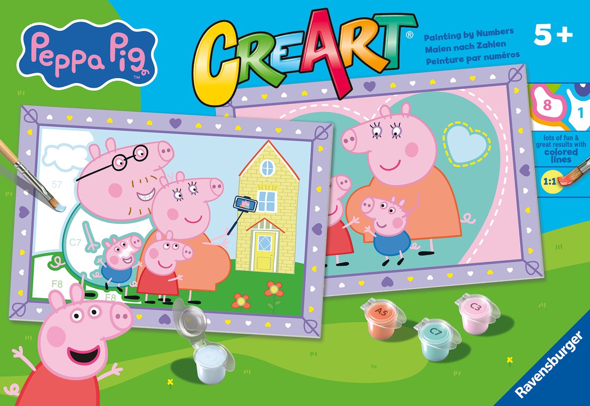 Ravensburger Creart Malen nach Zahlen – Peppas Familie