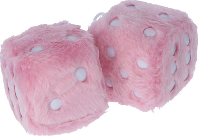 Carpoint Würfel rosa – Autodekoration – Plüsch – 6x6x6 cm – 40 cm Kordel – für Innenspiegel – Innenzubehör