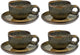 Serax - Sergio Herman Surface - Kaffeetasse + Untertasse - Indi Grey - 13 ø - 4 Stück