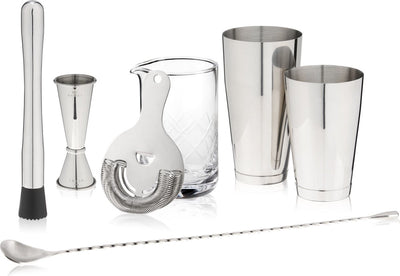 Viski Essentials Cocktail-Set – Edelstahl – 7-teilig