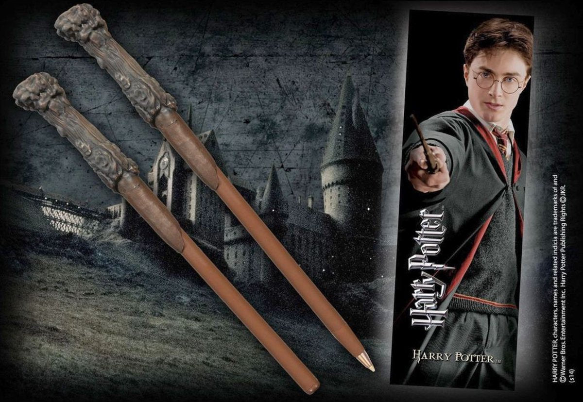 Die Noble Collection Noble Collection Harry Potter Zauberstab Stift + Lesezeichen
