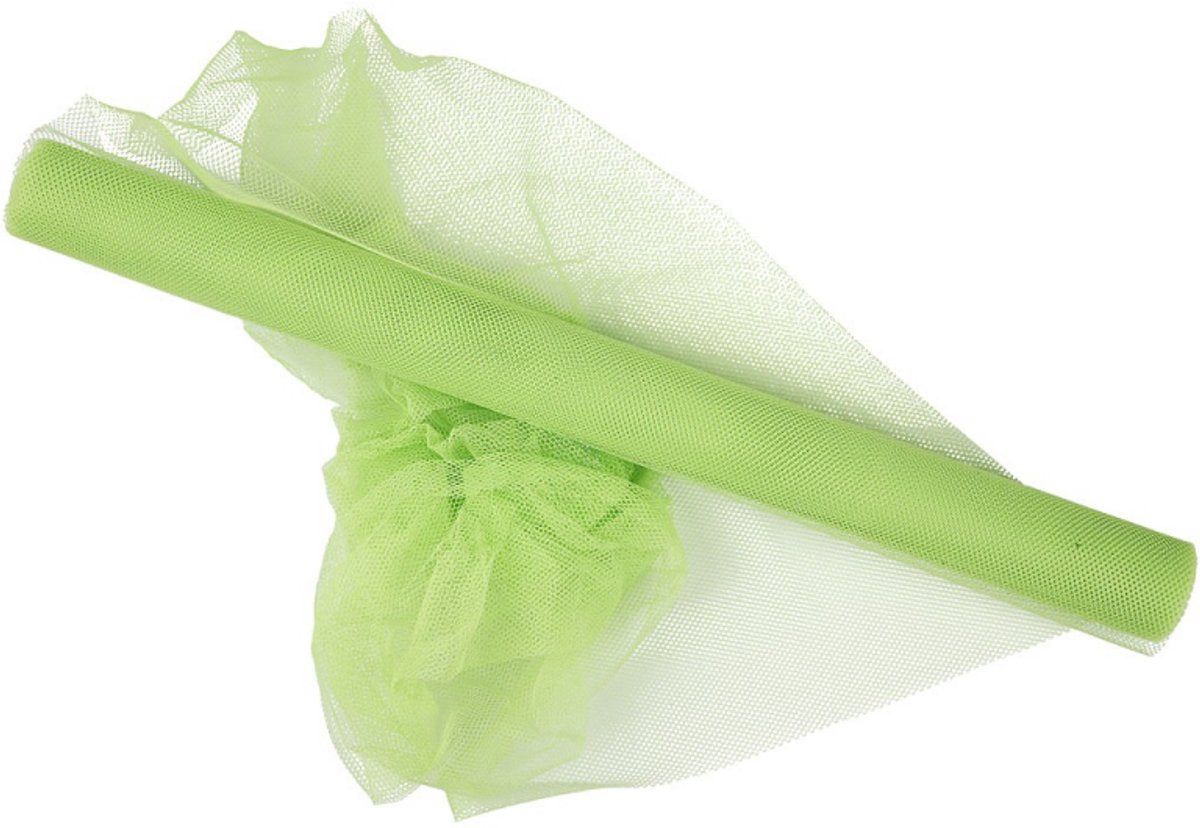 Creativ Company Tüll, B: 50 cm, neongrün, 5 m 1 Rolle