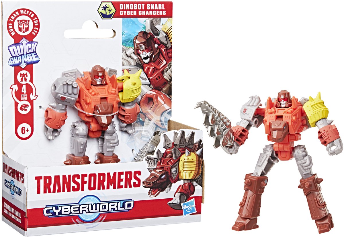 Transformers Cyberworld Dinobot Snarl Cyber Changers – Actionfigur