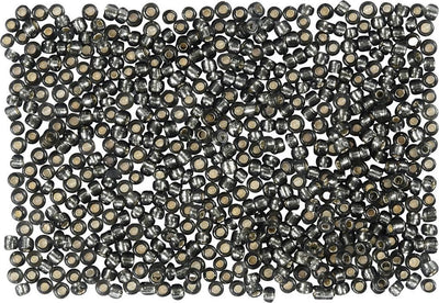 Creativ Company Rocailles, D 1,7 mm, Größe 15 0, Lochgröße 0,5-0,8 mm, graugrün, 500 gr 1 Beutel