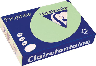 Clairefontaine Trophäe-Farbpapier, A4, 80 g, 500 Blatt, Naturgrün
