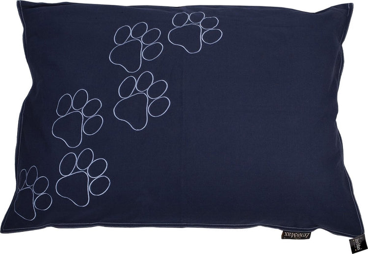 Lex Max Hundekissen Happy Feet dunkelblau – 100 x 70 cm