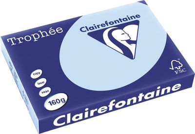 Clairefontaine Trophäe Pastell A3 Blau 160 g 250 Blatt