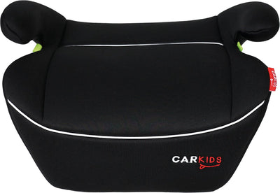 Carkids i-Size-Sitzerhöhung Alex – entspricht dem i-Size-R-129-Standard – für Kinder von 125–150 cm – abnehmbarer, waschbarer Bezug – flexible Installation – Schwarz und Weiß