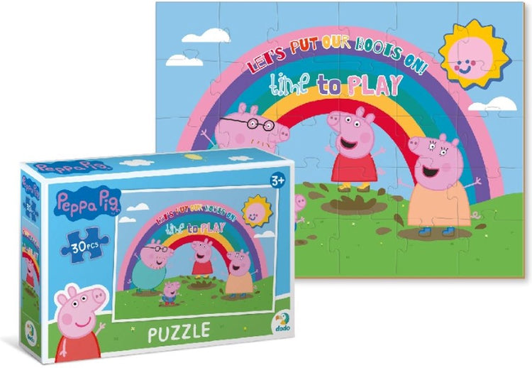 Dodo Toys - Peppa Pig Puzzle - 30 Teile - 20x27 cm - Peppa Pig Toys 3+ - Kinderpuzzle 3 Jahre