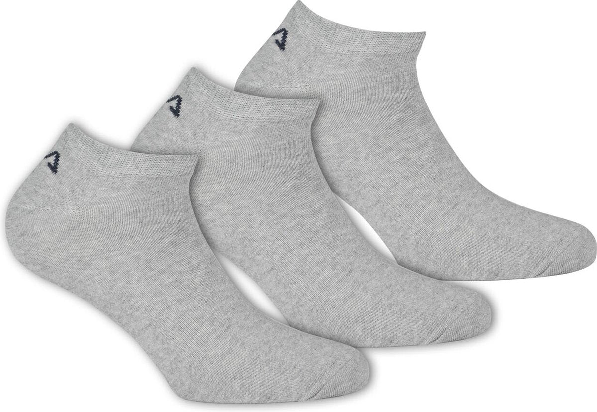 Fila – unsichtbare Socken 3er-Pack – Unisex-Socken – 43–46 – grau
