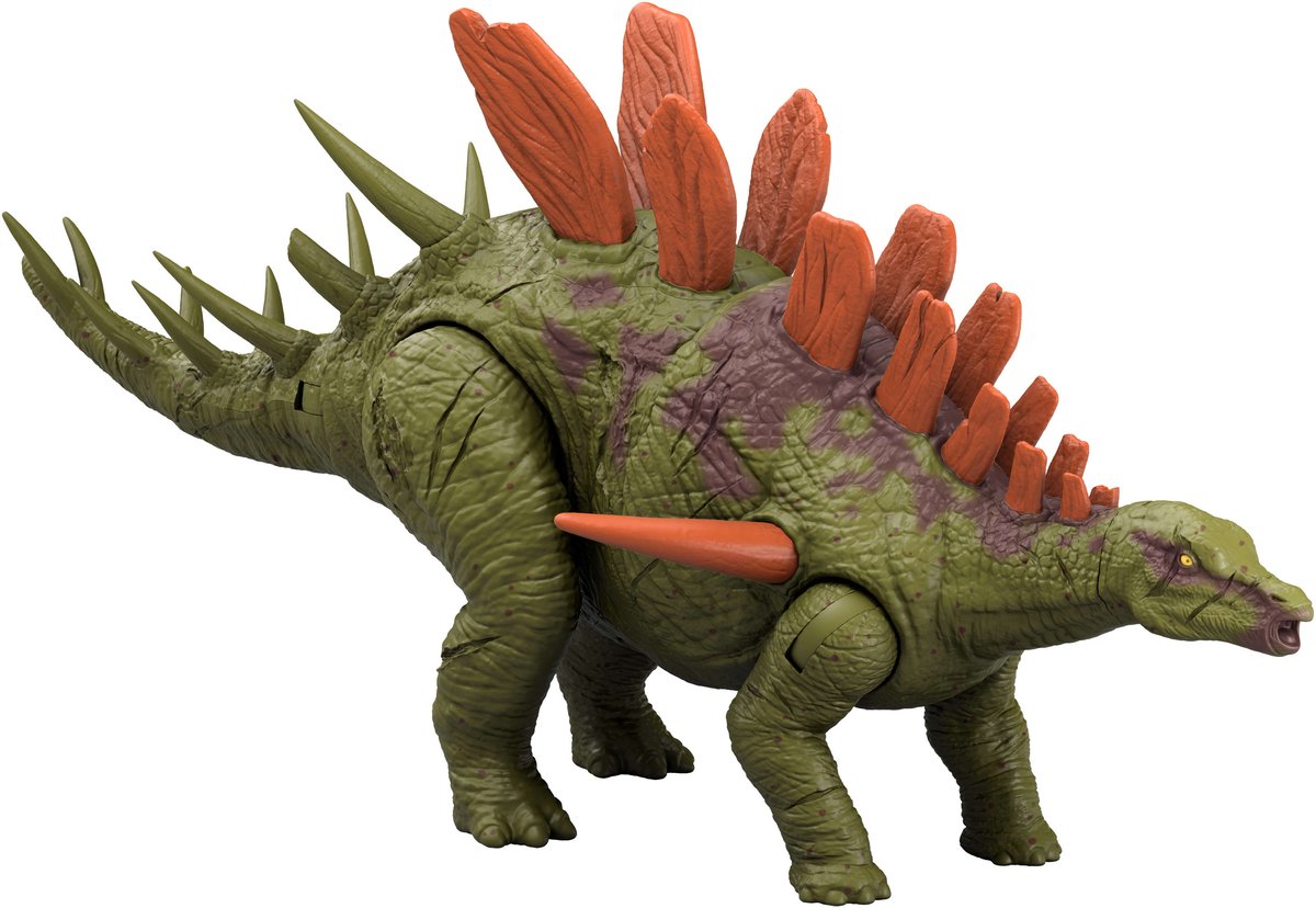 Mattel Jurassic World Wild Roar Kentrosaurus.