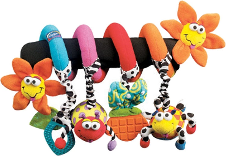 Playgro Laufstall Spirale Amazing Garden Twirly Whirly – Kinderwagenspielzeug – Babyspielzeug – Babyspielzeug – Aktivitätsspirale Babyspielzeug 6 Monate – Babyspielzeug 1 Jahr – Kinderwagen