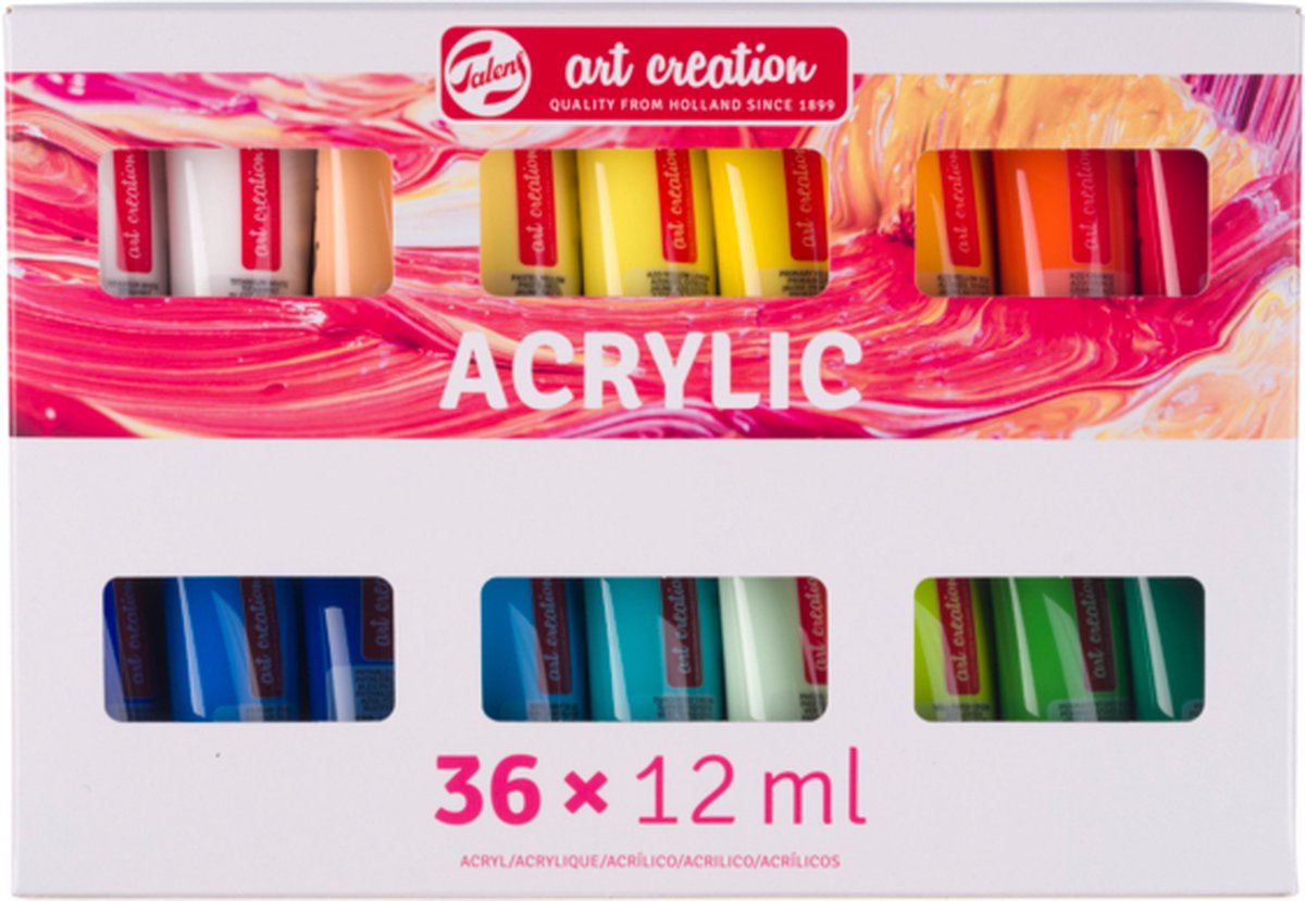 TALENS Art Creation Acrylfarbenset, 36x12ml