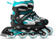 Skids Control-Carbone Inline Skates Skates Semi-Softboat Einstellbare Schwarzgröße 34-37