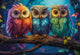 Castorland Puzzle Eule – 1000 Teile buntes Pappspielzeug.