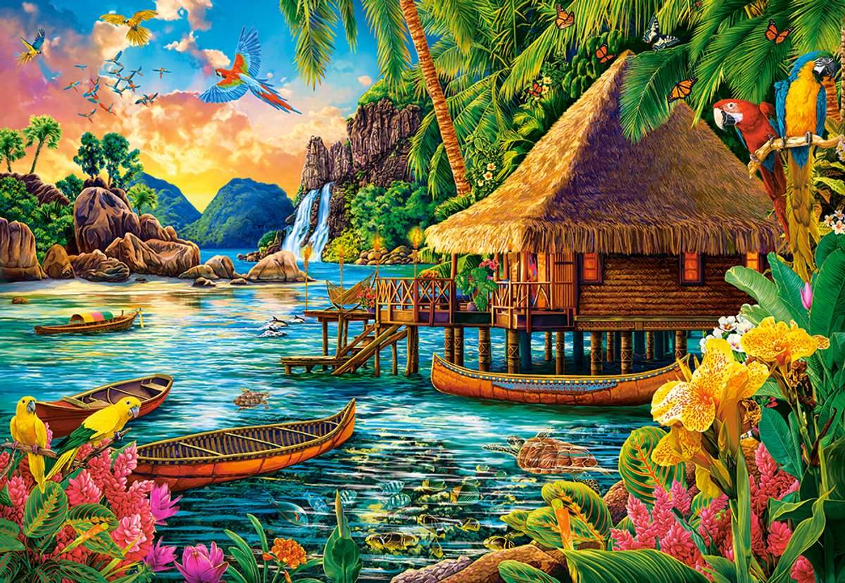 Castorland Tropeninsel-Puzzle 1000 Teile