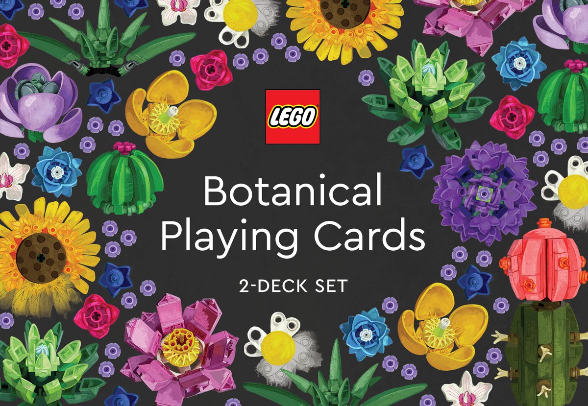 Lego botanische Spielkarten 2-Deck-Set – Einheitsgröße