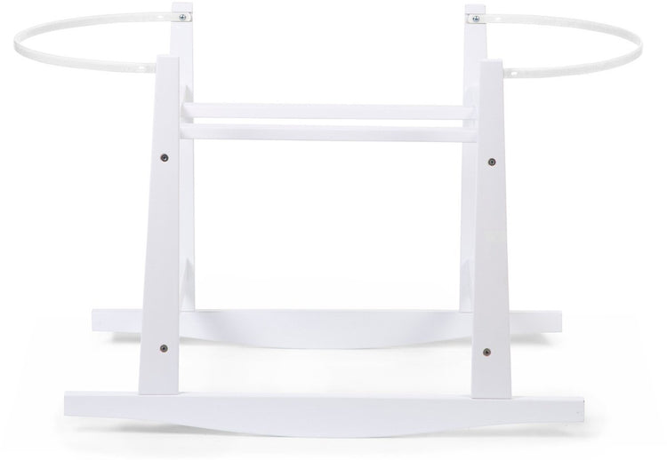 Childhome Krippenständer für Babykörbchen – Kiefernholz – weiß – 85 x 46 x 54 cm