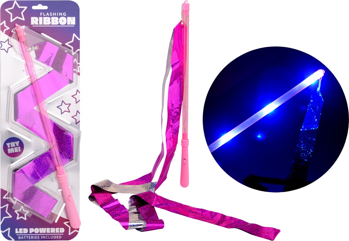 Johntoy Glitzerband mit Licht – Spielzeug mit LED-Effekt.