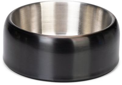 Designed by Lotte Noar Hundefutternapf – Futternapf Trinknapf – spülmaschinenfest – rutschfest – Edelstahl – Schwarz – 940 ml