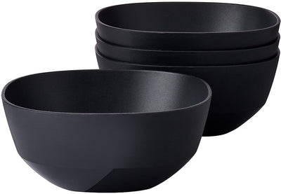 Mepal Servierschüssel Silueta - 4x 750 ml - Salatschüssel - Nordic Black