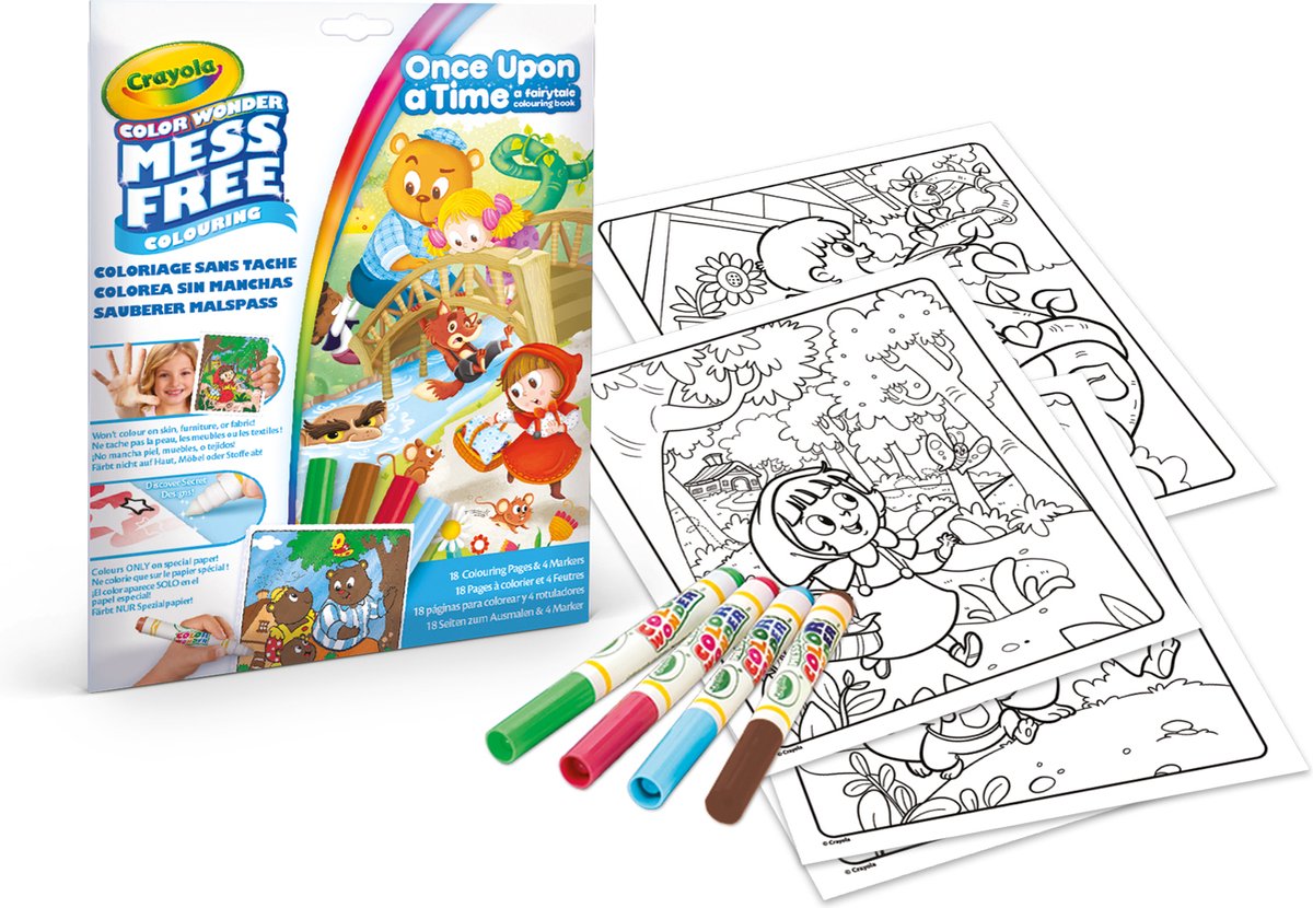 Crayola – Farbwunder – Hobbypaket – Es war einmal – Malbuch für Kinder