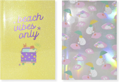 Kangaro-Notizbuch – Beach Happy – A4 – liniert – 2 Stück – PP-Einband – k-pm310009