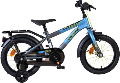 Volare Thombike Kinderfahrrad – Jungen – 14 Zoll – Blaugrau