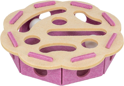 Trixie Hole'n'Roll Blumenfilz rosa beige