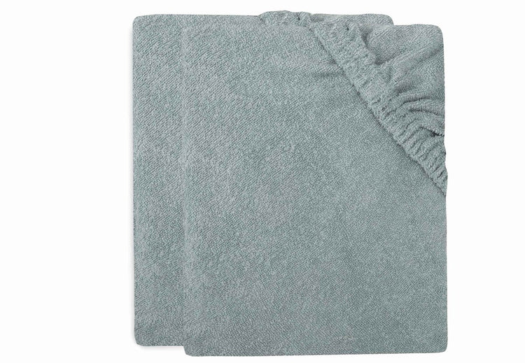 Jollein Wickelauflagenbezug Frottee 75x85cm seegrün (2er Pack)