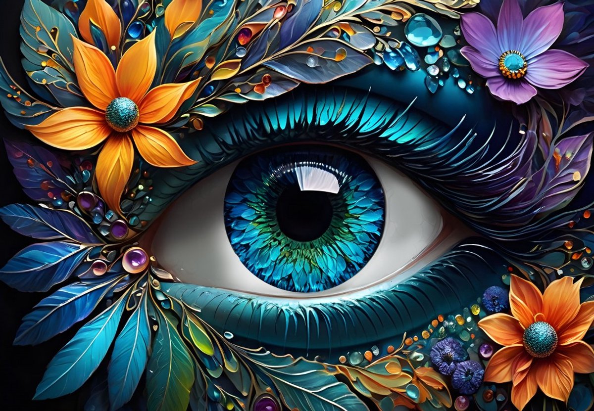 Bluebird-Puzzle, Schau mich an – 1000 bunte Spielzeugteile.