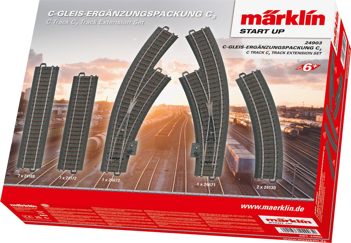 Märklin nimmt die C-Gleis-Ergänzungspackung c3 in Betrieb