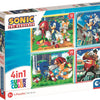 Clementoni Rätsel Sonic, 4in1