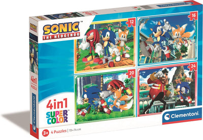 Clementoni Rätsel Sonic, 4in1