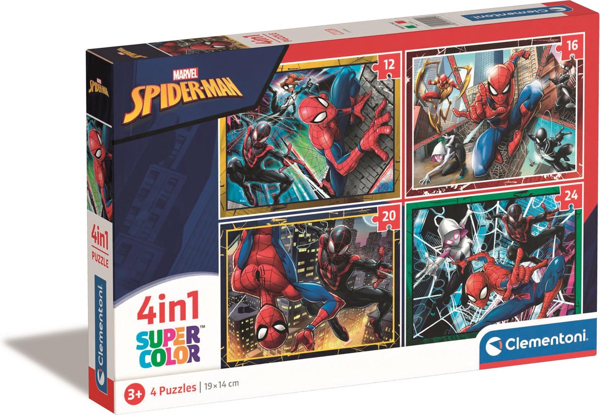 Clementoni Rätsel Marvel Spiderman, 4in1