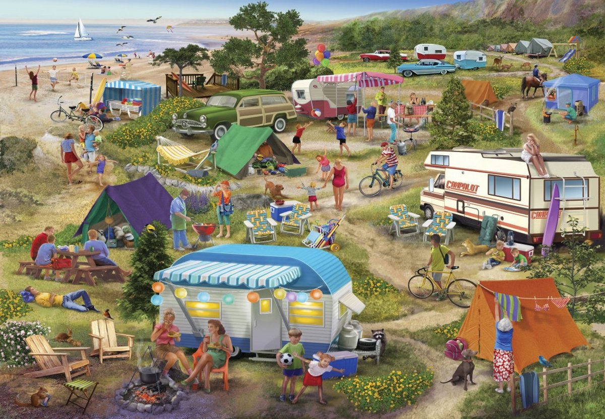 Bluebird-Puzzle, Puzzle am Meer, beengtes Gelände – 1000 Teile.