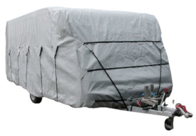 Eurotrail Schutzhülle Wohnwagen 850 x 250 x 220 cm SFS grau